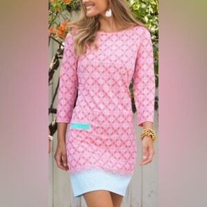 Cabana Life Coral Tides Shift Dress NWT